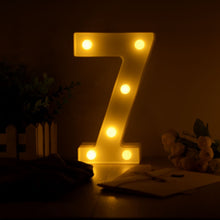 Load image into Gallery viewer, Luminous LED Letter Night Light Creative 26 English Alphabet Number Battery Lamp Romantic Wedding Party Decoration
